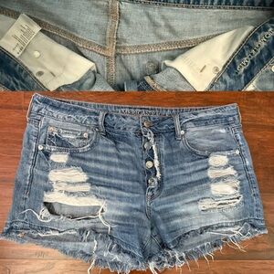 American Eagle Outfitters Tomgirl Midrise Denim Shorts